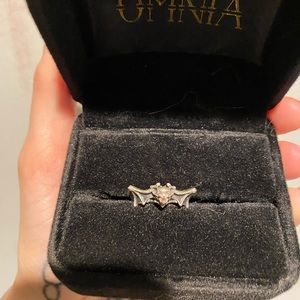 Omnia studios sterling silver and opal chiroptera ring size 5